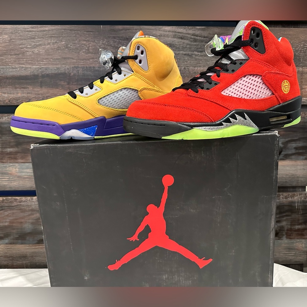 Air Jordan 5 Retro What The Solar Orange - Picture 8 of 8